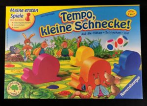 Spieletipp: "Tempo, kleine Schnecke!" von Ravensburger, Schachtel