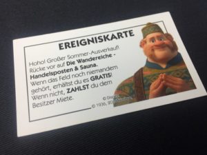 Spieletipp: "Monopoly Junior - Die Eiskönigin" von Hasbro, Ereigniskarte